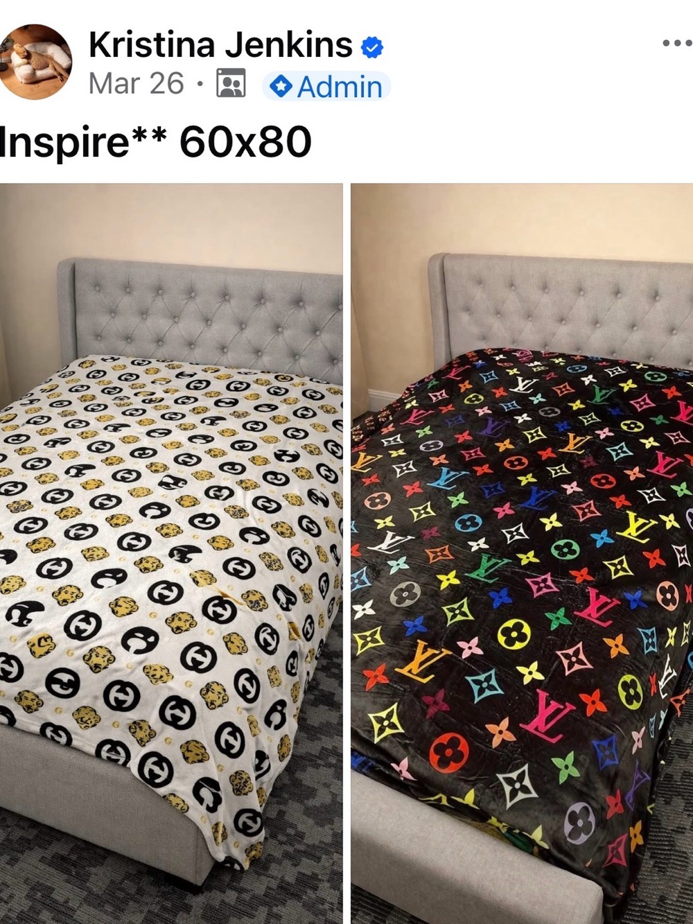 Designer-Inspired Plush Throw Blanket - Black & White Colorways